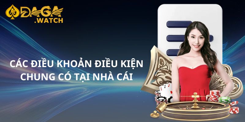 Các điều khoản điều kiện chung  tại nhà cái